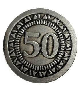 Univerzální mince pro deskové a RPG hry hodnoty "50"